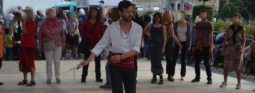 Landscape mihail dinchev teaching balkan dances at stockholm festival of culture aug 2019 photo gyorgy stuber